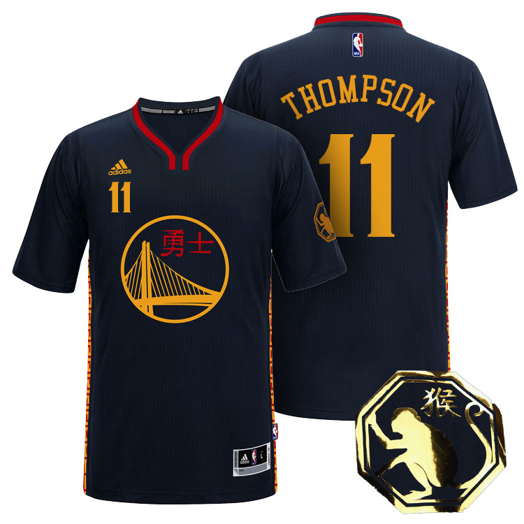 Klay Thompson 2016 Chinese New Year of Monkey Black Jersey Klay Thompson 2016 Chinese New Year of Monkey Black Jersey