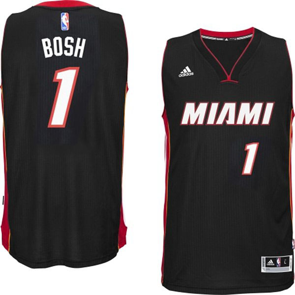Chris Bosh Miami Heat #1 2014-15 New Swingman Road Black Jersey Chris Bosh Miami Heat #1 2014-15 New Swingman Road Black Jersey