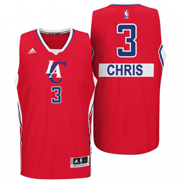 Chris Paul Los Angeles Clippers #3 2014 Christmas Day Big Logo Swingman Red Jersey