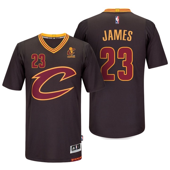NBA Cleveland Cavaliers #23 LeBron James Black Trophy Banner Swingman Jersey NBA Cleveland Cavaliers #23 LeBron James Black Trophy Banner Swingman Jersey