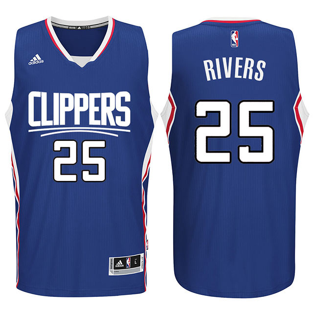 Los Angeles Clippers 2015 New Season Logo #25 Austin Rivers Swingman Blue Jersey