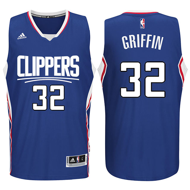 Los Angeles Clippers 2015 New Season Logo #32 Blake Griffin Swingman Blue Jersey