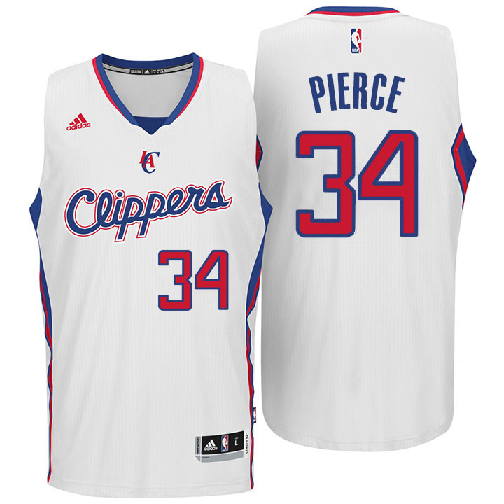 Los Angeles Clippers #34 Paul Pierce New Swingman Home White Jersey Los Angeles Clippers #34 Paul Pierce New Swingman Home White Jersey