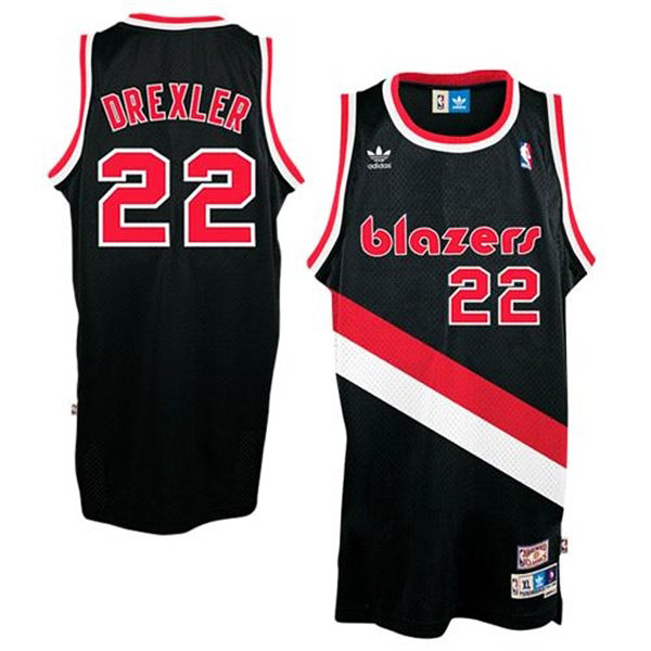 Clyde Drexler Portland Trail Blazers #22 Soul Swingman Black Jersey Clyde Drexler Portland Trail Blazers #22 Soul Swingman Black Jersey