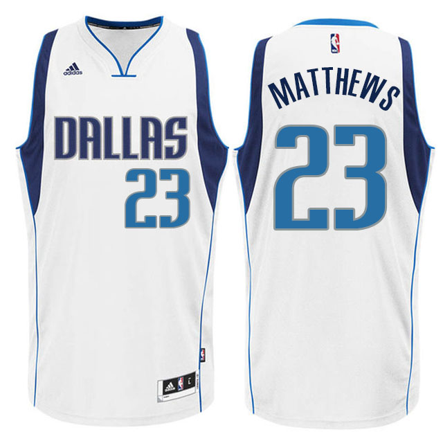 Wesley Matthews Dallas Mavericks #23 New Swingman Home White Jersey