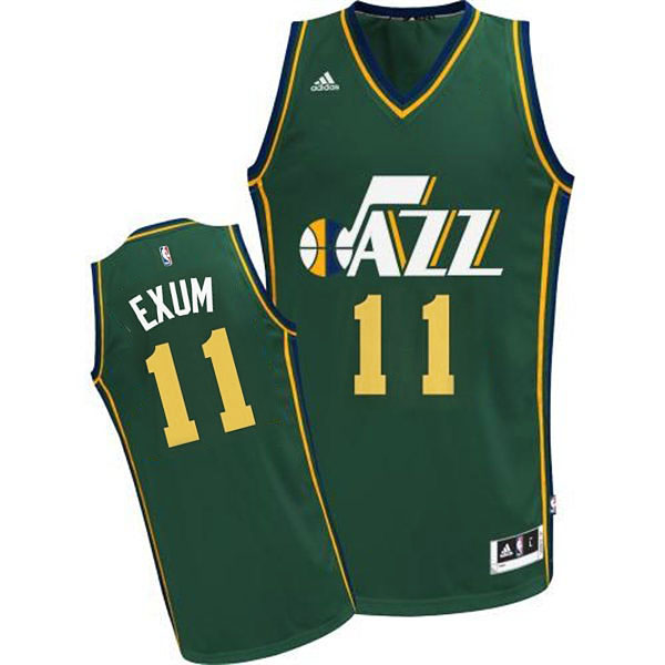 Dante Exum Utah Jazz #11 2014-15 New Swingman Alternate Green Jersey