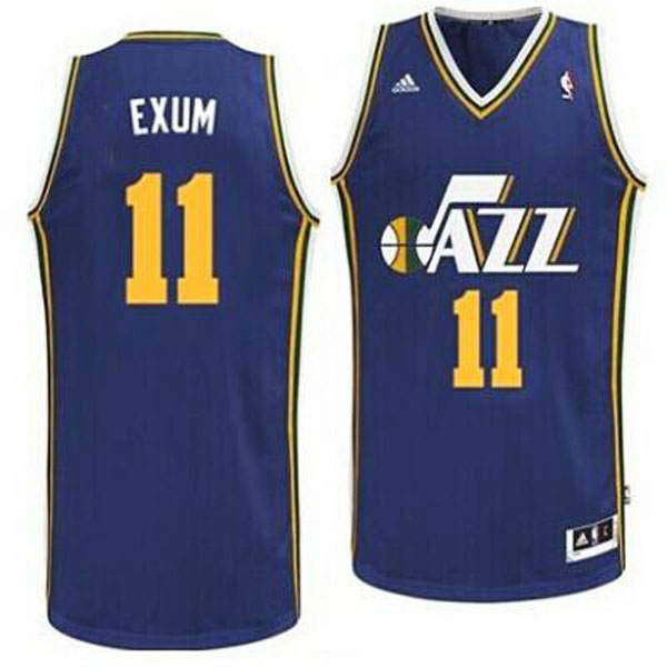 Dante Exum Utah Jazz #11 Revolution 30 Swingman Road Blue Jersey