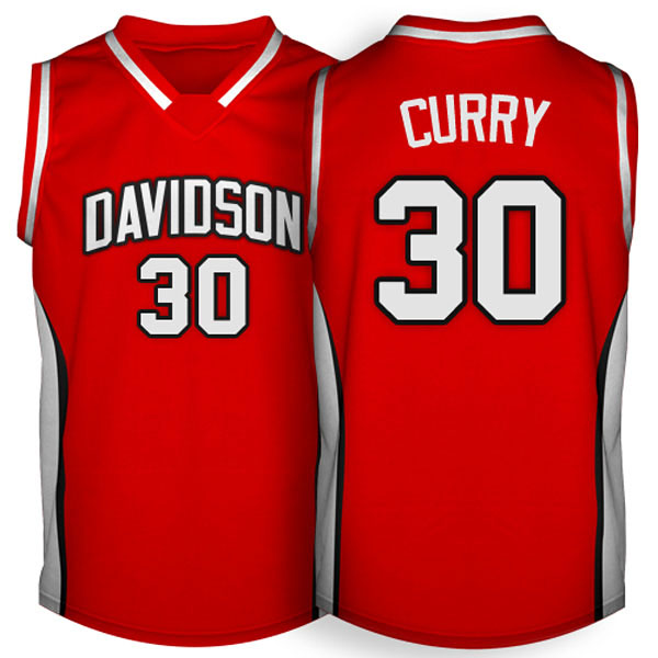 Stephen Curry Davidson College Wildcats #30 2007-2009 Red Jersey Stephen Curry Davidson College Wildcats #30 2007-2009 Red Jersey