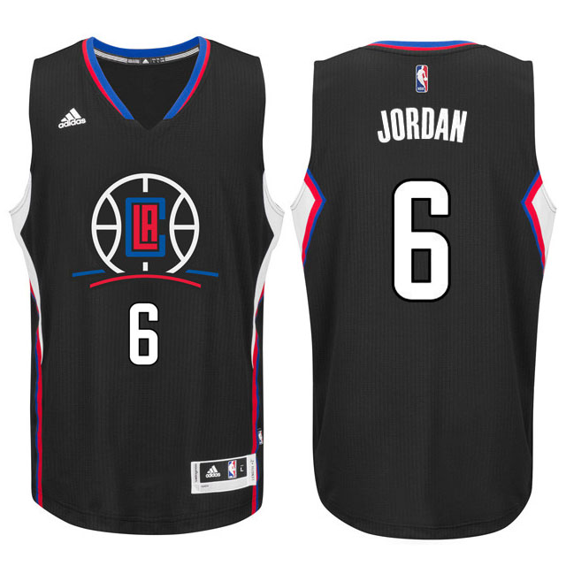 2015-16 New Season Logo DeAndre Jordan Los Angeles Clippers #6 Black Swingman Jersey 2015-16 New Season Logo DeAndre Jordan Los Angeles Clippers #6 Black Swingman Jersey