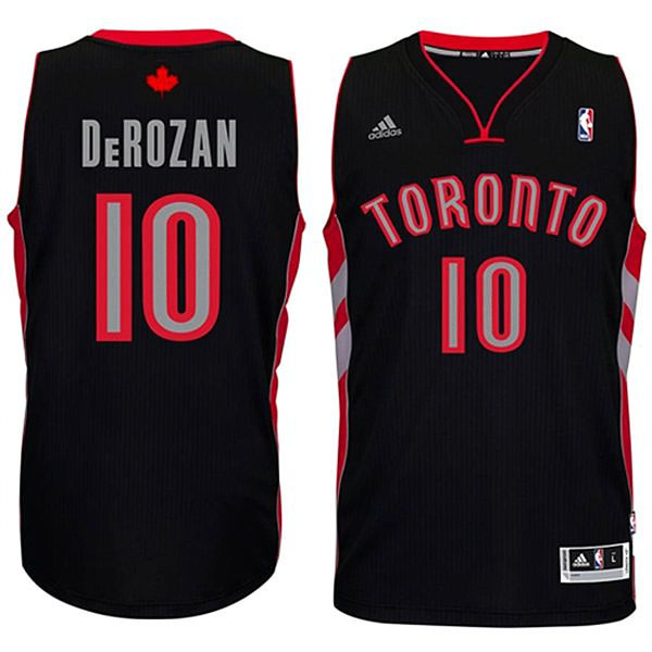 DeMar DeRozan Toronto Raptors #10 Revolution 30 Swingman Black Jersey