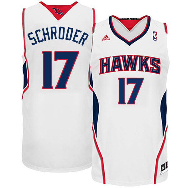Atlanta Hawks #17 Dennis Schroder Revolution 30 Swingman White Jersey Atlanta Hawks #17 Dennis Schroder Revolution 30 Swingman White Jersey