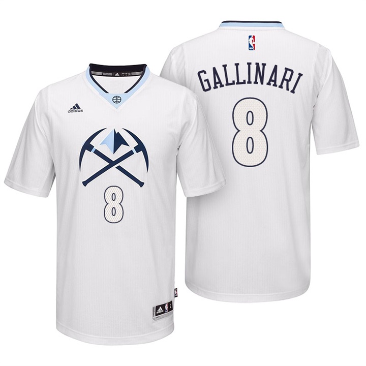 NBA Denver Nuggets #8 Danilo Gallinari White 2016 Alternate Pride Swingman Jersey NBA Denver Nuggets #8 Danilo Gallinari White 2016 Alternate Pride Swingman Jersey