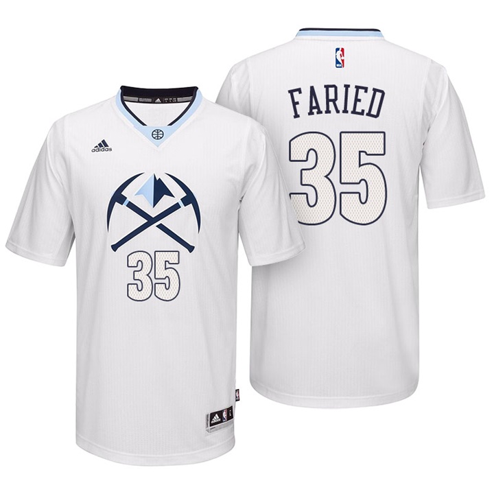NBA Denver Nuggets #35 Kenneth Faried White 2016 Alternate Pride Swingman Jersey