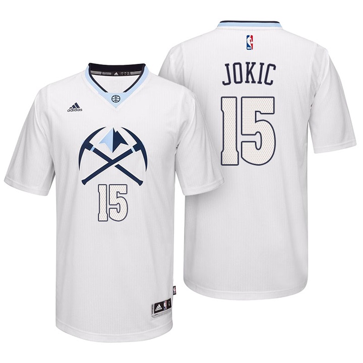 NBA Denver Nuggets #15 Nikola Jokic White 2016 Alternate Pride Swingman Jersey NBA Denver Nuggets #15 Nikola Jokic White 2016 Alternate Pride Swingman Jersey