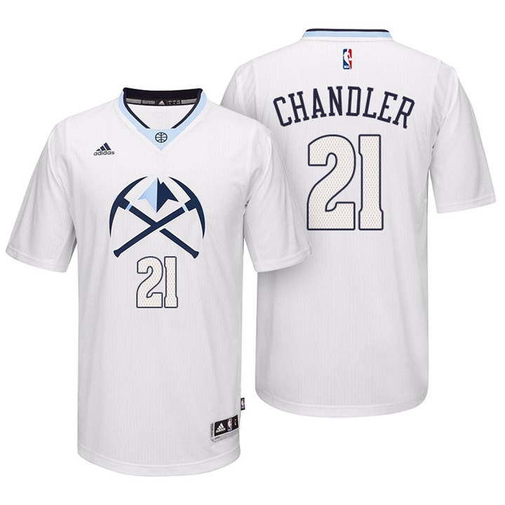 NBA Denver Nuggets #21 Wilson Chandler White 2016 Alternate Pride Swingman Jersey
