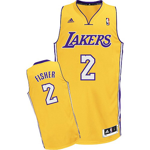 Derek Fisher Los Angeles Lakers #2 Revolution 30 Swingman Gold Jersey Derek Fisher Los Angeles Lakers #2 Revolution 30 Swingman Gold Jersey