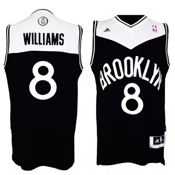 Deron Williams Brooklyn Nets #8 Revolution 30 Swingman Black Jerseys