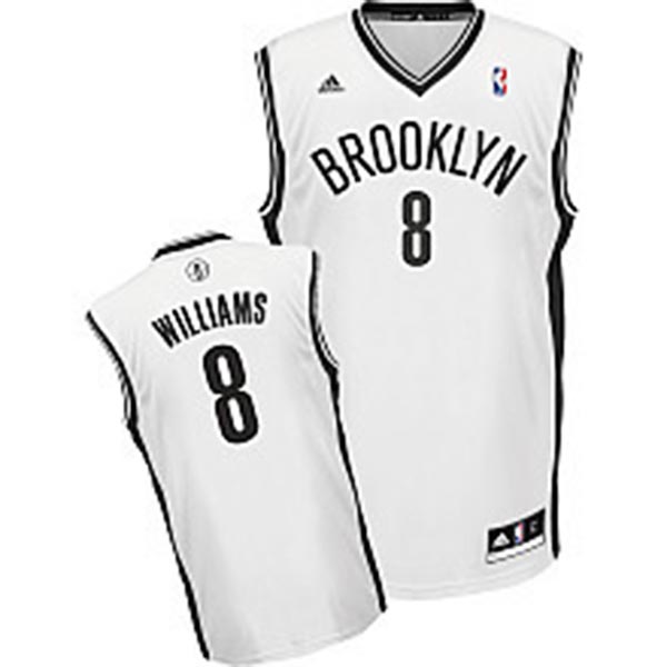 Deron Williams Brooklyn Nets #8 Revolution 30 Swingman Home Jersey