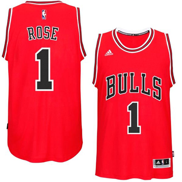 Derrick Rose Chicago Bulls #1 2014-15 New Swingman Road Red Jersey