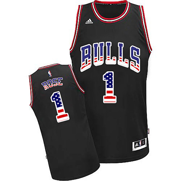 Derrick Rose Chicago Bulls #1 American flag Special Editon Jersey