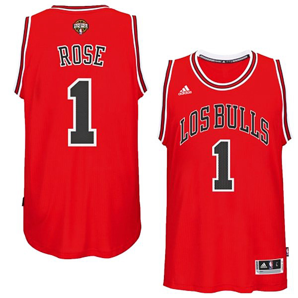 Derrick Rose Chicago Bulls #1 2014-15 Noches Enebea Swingman Road Red Jersey