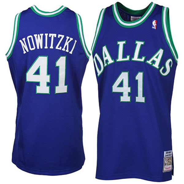 Dirk Nowitzki Mitchell & Ness Dallas Mavericks Throwback Jersey