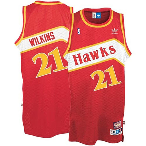 Dominique Wilkins Atlanta Hawks #21 Red Hardwood Classics Retro Swingman Jersey Dominique Wilkins Atlanta Hawks #21 Red Hardwood Classics Retro Swingman Jersey