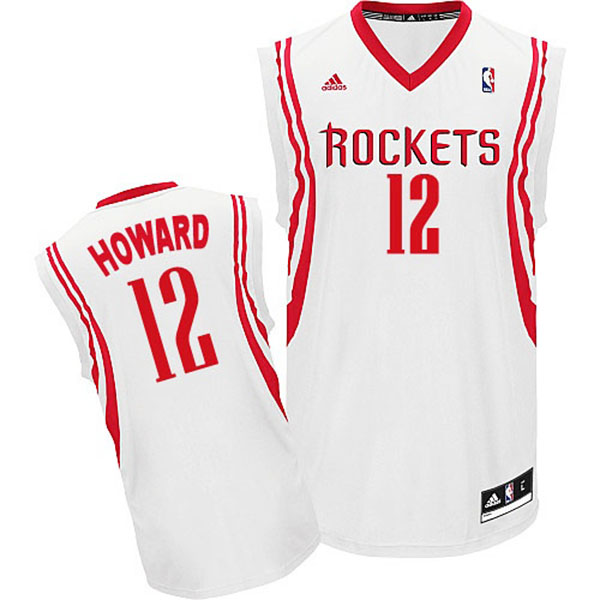 Dwight Howard Houston Rockets #12 Revolution 30 Swingman Home White Jersey