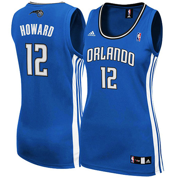 Women's Dwight Howard Orlando Magic #12 Blue Jersey Women's Dwight Howard Orlando Magic #12 Blue Jersey