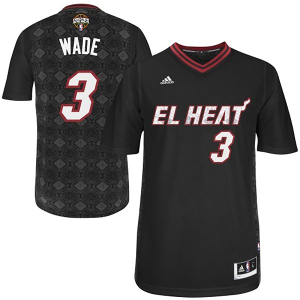 Dwyane Wade Miami Heat #3 2014 Noches Enebea Swingman Black Jersey Dwyane Wade Miami Heat #3 2014 Noches Enebea Swingman Black Jersey