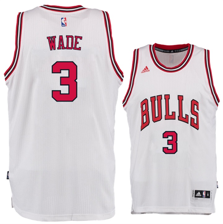 Dwyane Wade Chicago Bulls #3 New Swingman Home White Jersey Dwyane Wade Chicago Bulls #3 New Swingman Home White Jersey