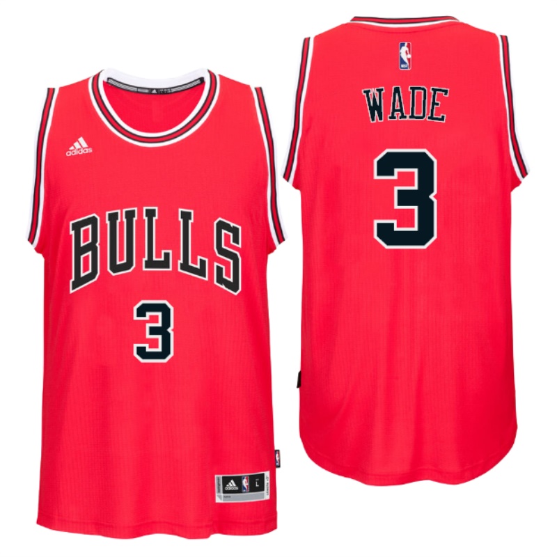Dwyane Wade Chicago Bulls #3 New Swingman Road Red Jersey