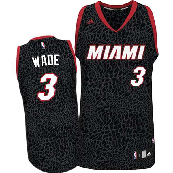 Dwyane Wade Miami Heat #3 Crazy Light Leopard Swingman Jersey With 2023 NBA finals patch 