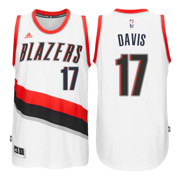 Ed Davis Portland Trail Blazers #17 New Swingman Home White Jersey