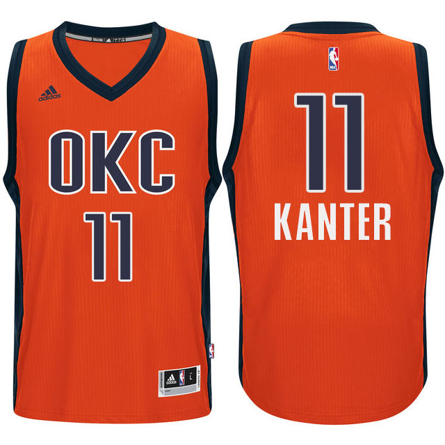 Enes Kanter Oklahoma City Thunder #11 2015-16 Season Alternate Orange Jersey Enes Kanter Oklahoma City Thunder #11 2015-16 Season Alternate Orange Jersey