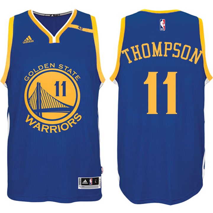 NBA Golden State Warriors #11 Klay Thompson Road Blue 70th Anniversary 42 Patch Jersey NBA Golden State Warriors #11 Klay Thompson Road Blue 70th Anniversary 42 Patch Jersey