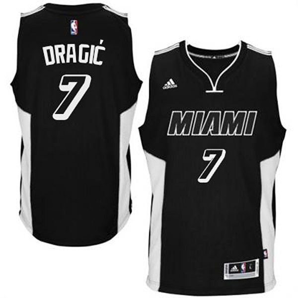 Goran Dragic Miami Heat #7 2014-15 New Swingman Road Black Tie Jersey Goran Dragic Miami Heat #7 2014-15 New Swingman Road Black Tie Jersey