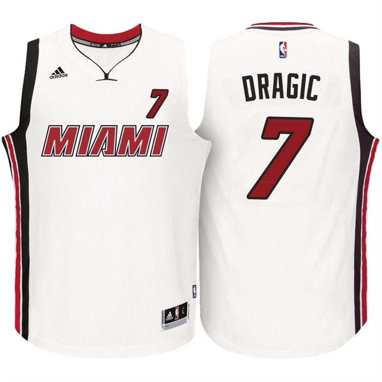 Goran Dragic Miami Heat #7 White Alternate Swingman Jersey With 2023 NBA finals patch 