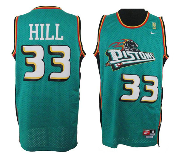 Grant Hill Detroit Pistons #33 Soul Swingman Green Jersey
