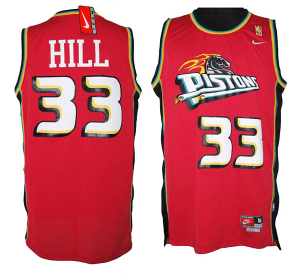 Grant Hill Detroit Pistons #33 Soul Swingman Red Jersey