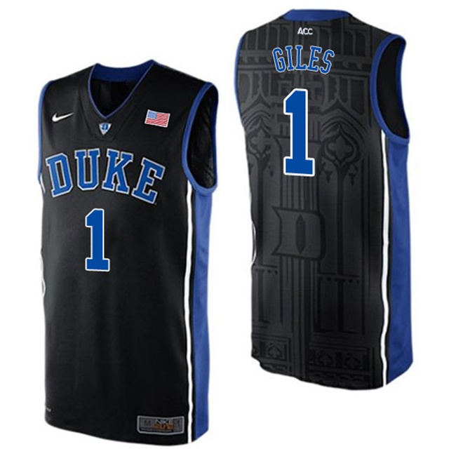 Harry Giles 2017 NCAA Duke Blue Devils #1 Black Basketball Jersey Harry Giles 2017 NCAA Duke Blue Devils #1 Black Basketball Jersey