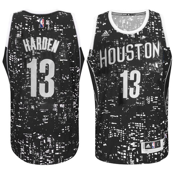 Houston Rockets #13 James Harden City Lights Black Swingman Jersey Houston Rockets #13 James Harden City Lights Black Swingman Jersey