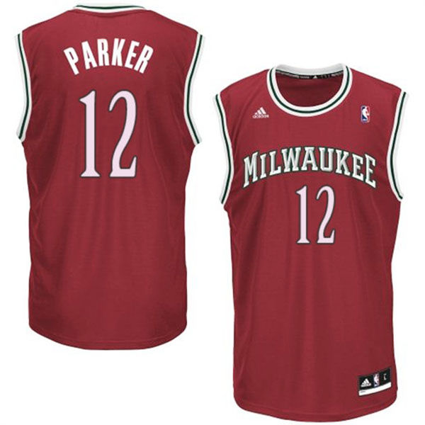 Jabari Parker Jersey Milwaukee Bucks #12 Revolution 30 Swingman Red Jersey