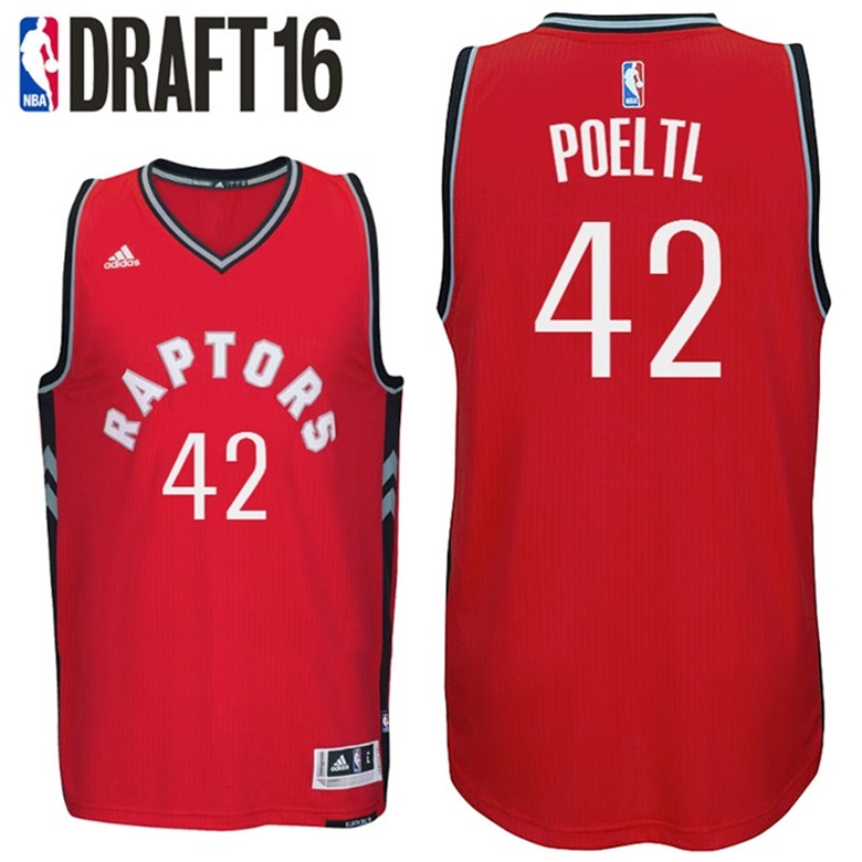 Jakob Poeltl Toronto Raptors #42 2016 NBA Draft Road Red Jersey Jakob Poeltl Toronto Raptors #42 2016 NBA Draft Road Red Jersey