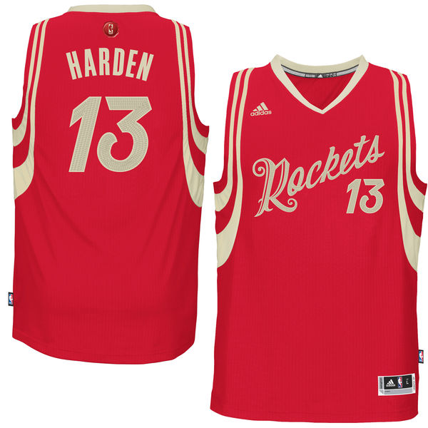 NBA 2015-16 Season Houston Rockets #13 James Harden Christmas Red Jersey NBA 2015-16 Season Houston Rockets #13 James Harden Christmas Red Jersey