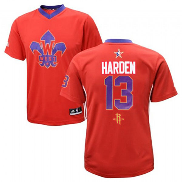 James Harden 2014 NBA All-Star Game Western Conference Rockets #13 Swingman Red Jersey James Harden 2014 NBA All-Star Game Western Conference Rockets #13 Swingman Red Jersey