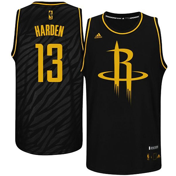 James Harden Houston Rockets #13 Precious Metals Fashion Swingman Black Jersey James Harden Houston Rockets #13 Precious Metals Fashion Swingman Black Jersey