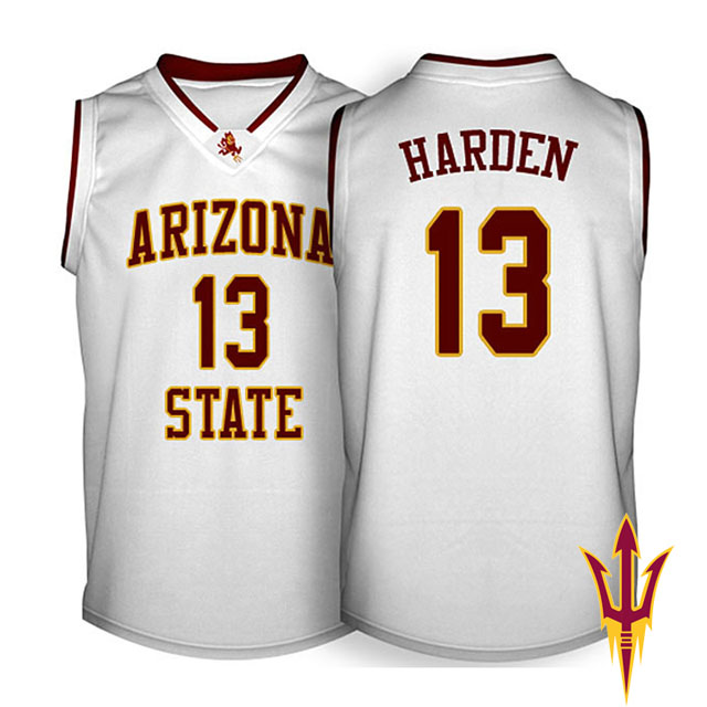 James Harden NCAA Arizona State Sun Devils #13 White Basketball Jersey