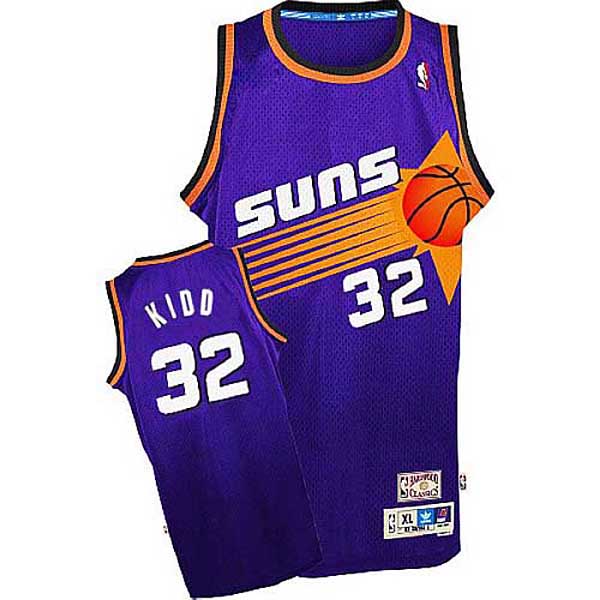 Jason Kidd Phoenix Suns #32 Hardwood Classics Swingman Road Purple Jersey