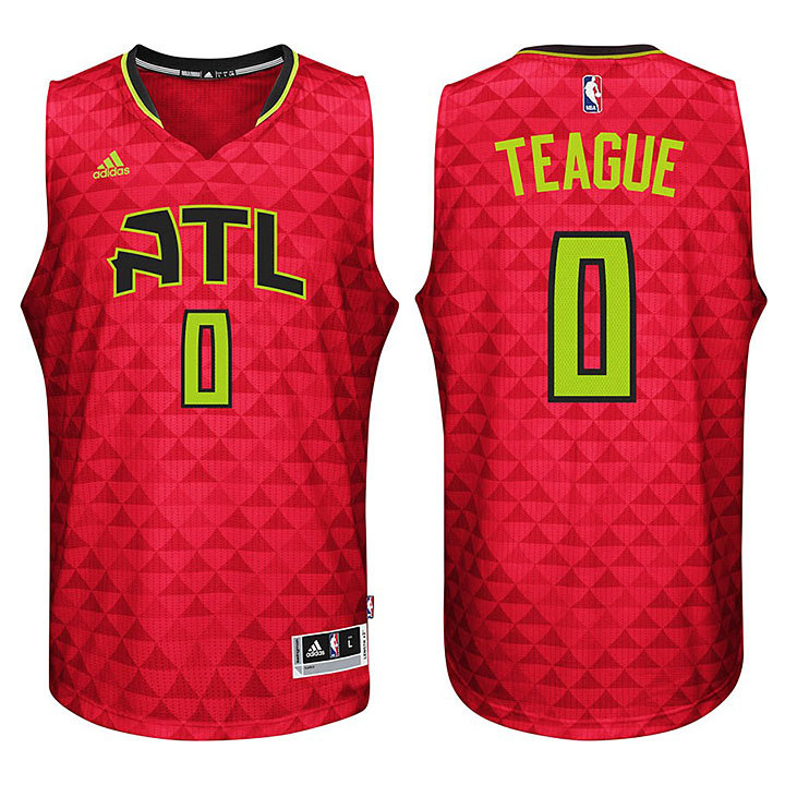 Atlanta Hawks #0 Jeff Teague 2015-16 Season New Swingman Alternative Red Jersey